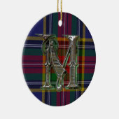 Karierte Monogrammverzierung Macbeth Keramikornament (Rechts)