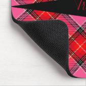 Karierte Mousepad - HAMbyWG - Rosa und Rot (Ecke)