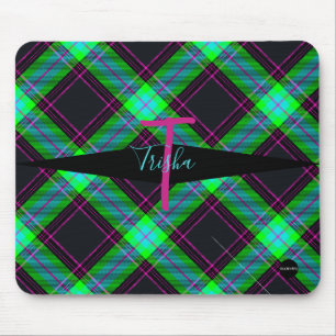 Karierte Mousepad - HAMbyWG - Schwarz, Minze, Rosa