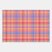 Karierte Muster Geschenkpapier Set (Vorderseite)