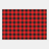 Karierte Musterverpackungsblätter Geschenkpapier Set (Vorderseite)