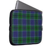 Karierte Notebook-Abdeckung mit blauem und schwarz Laptopschutzhülle (Vorne Rechts)