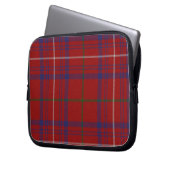 Karierte Notebook-Abdeckung mit blauem und schwarz Laptopschutzhülle (Vorderseite Links)