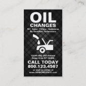 karierte Ölwechsel-Lochkarte Treuekarte (Rückseite)