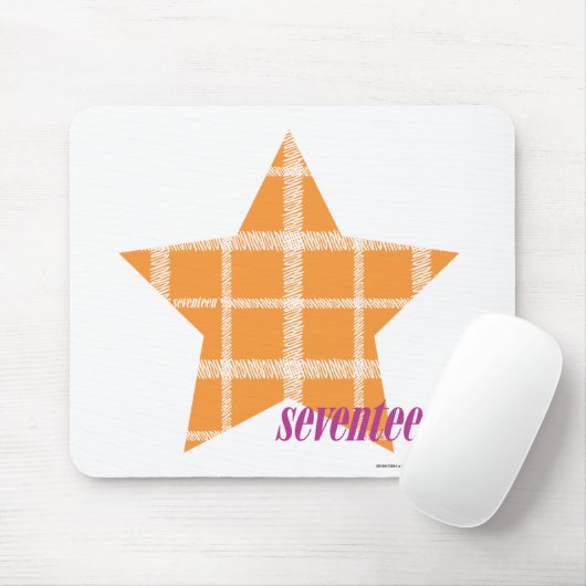 Karierte Orange 2 Mousepad (Mit Mouse)