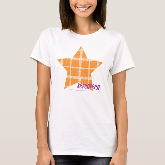 Karierte Orange 2 T-Shirt (Vorderseite)