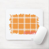 Karierte Orange 3 Mousepad (Mit Mouse)