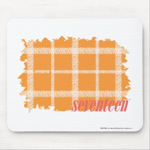 Karierte Orange 3 Mousepad