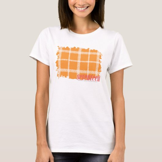 Karierte Orange 3 T-Shirt (Vorderseite)