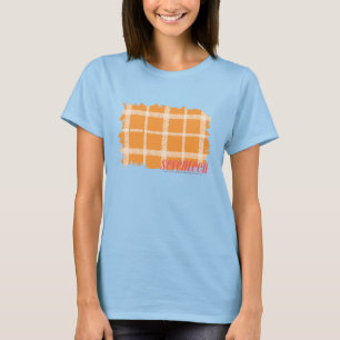Karierte Orange 3 T-Shirt