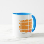 Karierte Orange 3 Tasse (VorderseiteRechts)
