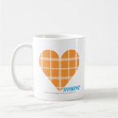 Karierte Orange 4 Kaffeetasse (Links)