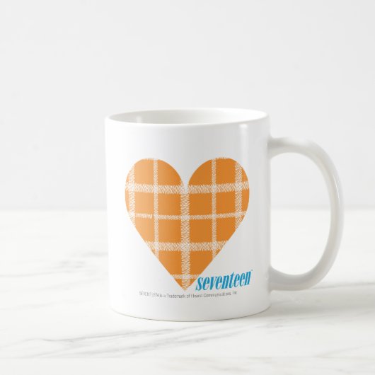 Karierte Orange 4 Kaffeetasse (Rechts)