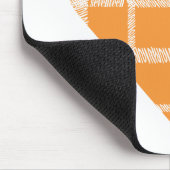 Karierte Orange 4 Mousepad (Ecke)