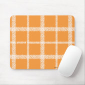 Karierte Orange Mousepad (Mit Mouse)
