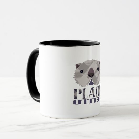 Karierte Otter-Tasse Tasse (Vorderseite Links)