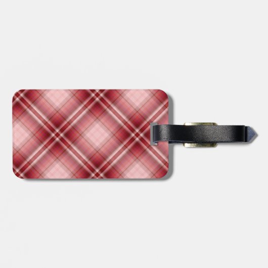 Karierte Paarbildung Gepäckanhänger (Rückseite horizontal)