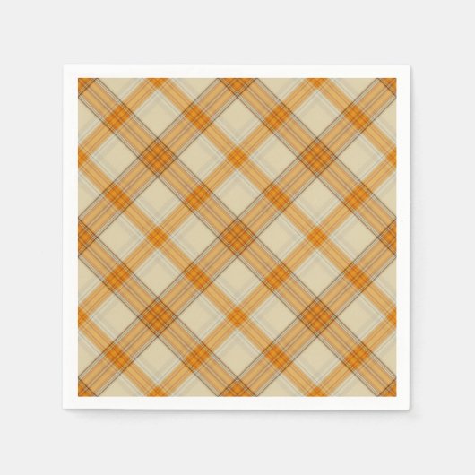 Karierte Papierservietten für Fun Fall (Vorderseite)