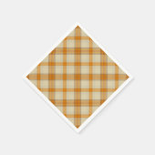 Karierte Papierservietten für Fun Fall (Ecke)