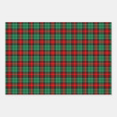Karierte Papiertücher für Rot und Grüne Ferien Geschenkpapier Set (Vorderseite 3)
