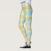 Karierte Pastell-Rainbow-Leggings Leggings (Links)