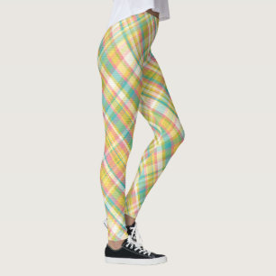 Karierte Pastelle Leggings