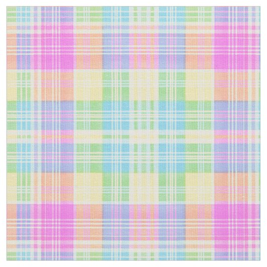karierte Pastellfarben im Frühsommer Stoff (Nahaufnahme)
