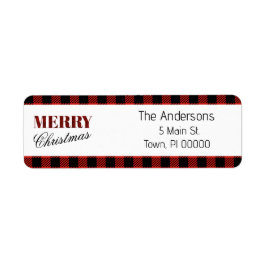 Karierte Personalisierte Adresslisten rot