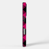 Karierte Personalisierte Rosa und Schwarz Buffalo Case-Mate iPhone Hülle (Rückseite / Rechts)