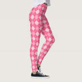 Karierte Pink-Raute Preppy Leggings (Rechts)