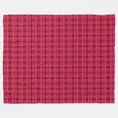 Karierte Pixel große Fleeceflocke Fleecedecke (Vorderseite (Horizontal))
