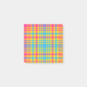 Karierte Post-it-Notizen für sonnige Tage Post-it Klebezettel