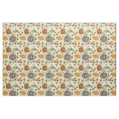 Karierte Pumpkins im Herbst Äpfel auf Gingham Stoff (Yard (91,4 cm))