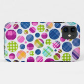 Karierte Punkte Case-Mate iPhone Hülle (Rückseite (Horizontal))