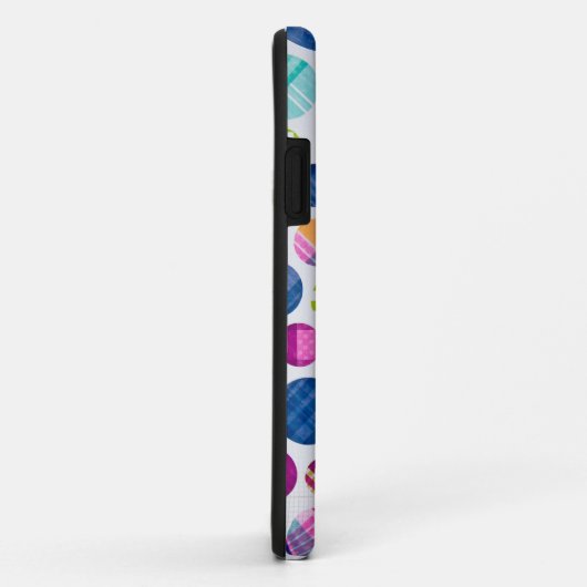 Karierte Punkte Case-Mate iPhone Hülle (Hinten/Rechts)