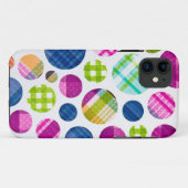 Karierte Punkte Case-Mate iPhone Hülle (Rückseite (Horizontal))