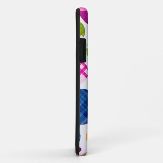 Karierte Punkte Case-Mate iPhone Hülle (Hinten/Rechts)