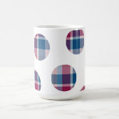 Karierte Punkte Kaffeetasse (Mittel)