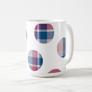 Karierte Punkte Kaffeetasse