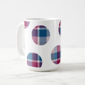 Karierte Punkte Kaffeetasse (Vorderseite Links)
