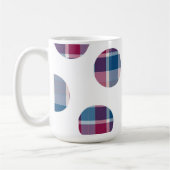 Karierte Punkte Kaffeetasse (Links)