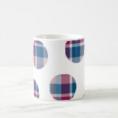 Karierte Punkte Kaffeetasse (Mittel)
