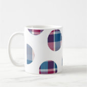 Karierte Punkte Kaffeetasse (Links)