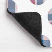 Karierte Punkte Mousepad (Ecke)