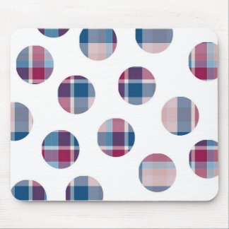 Karierte Punkte Mousepad