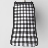 Karierte Putterabdeckung mit schwarzem Buffalo Golf Headcover (Rotieren 90)