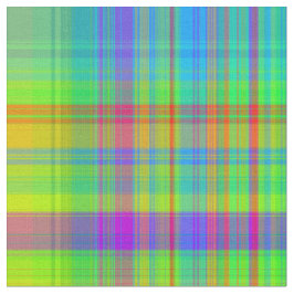 Karierte Rainbow-Bright-Streifen Stoff