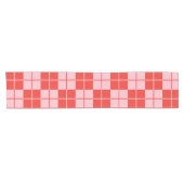 Karierte Raute-Checkboard Kurzer Tischläufer (Horizontal)