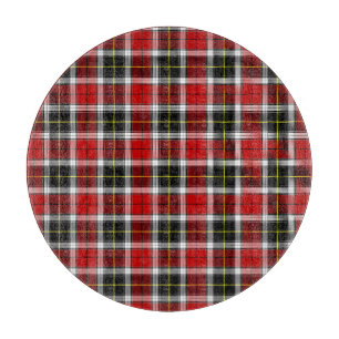 Karierte Red Brown Karos Muster-52626 Schneidebrett