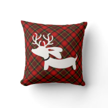 Karierte Rentier-Dackel